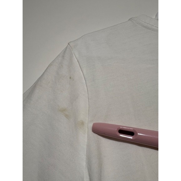 G/Fore Women Size M White Fore Heart Stitched Graphic Short Sleeve Shirt Spots - Picture 4 of 6